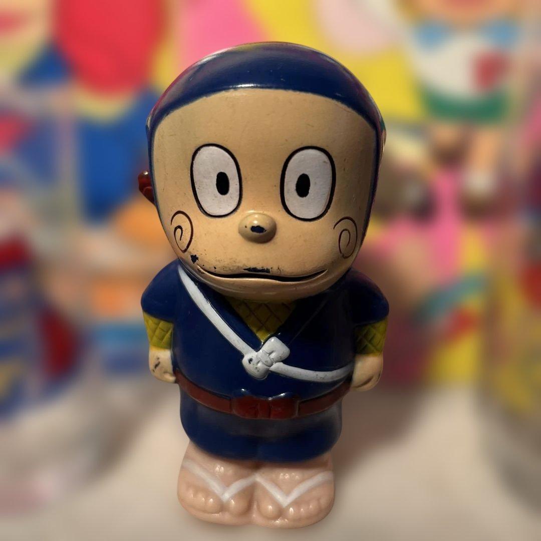 忍者ハットリくん 住友銀行 貯金箱 ソフビ - メルカリ