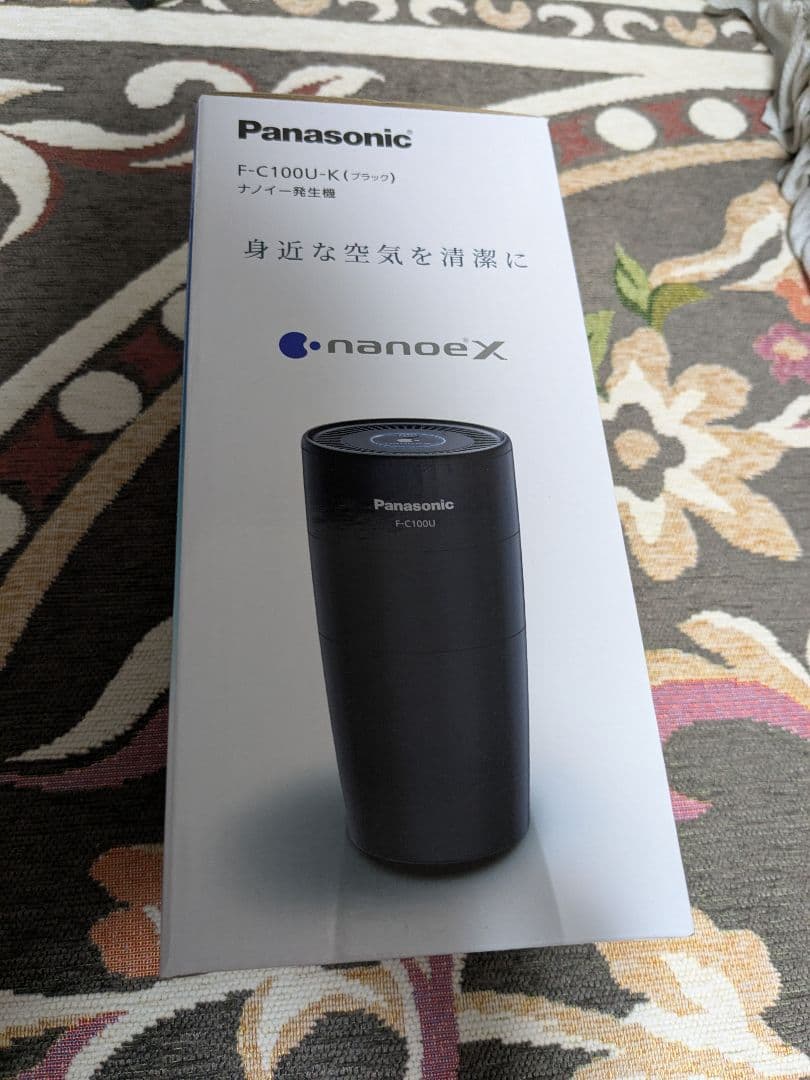 Panasonic F-C100U-K ブラック イオン発生器 ナノイー発生機 F-C100U-K