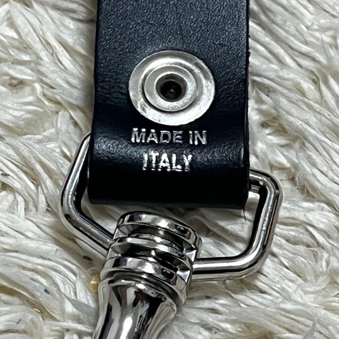 Supreme 黒 レザー キーホルダー 美品の通販はau PAY マーケット