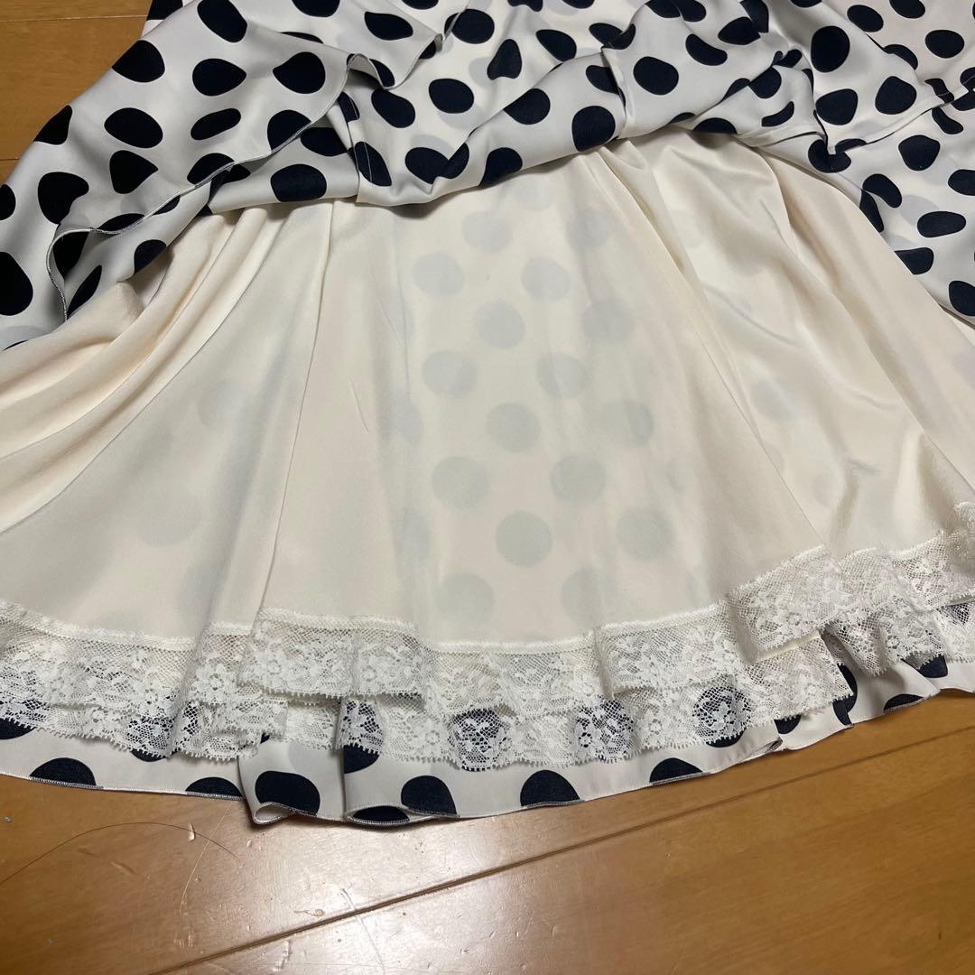 ドルチェ&ガッパーナ シルク ドット柄 ワンピース 42 七分袖 - メルカリ