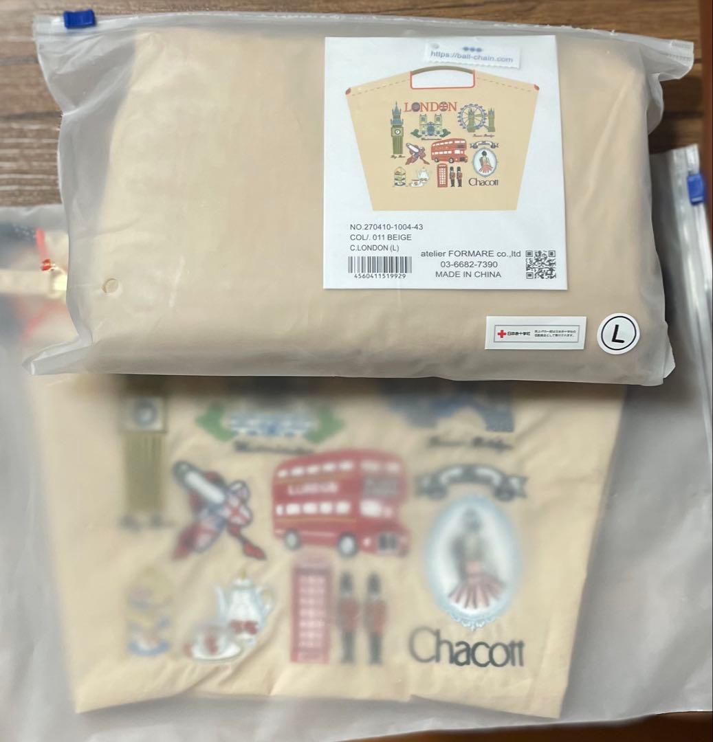 ボールアンドチェーン　チャコット　ロンドン　ベージュ　トートバッグＬ＆ポーチ 数量限定再入荷【Ball＆Chain】Cat トートバッグL 商品ページ