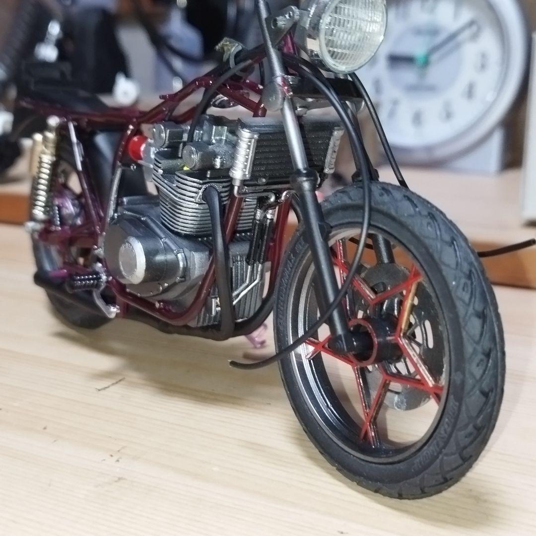 アオシマ1/12 SUZUKI GS400E 組み立て済み バイクプラモデル - メルカリ