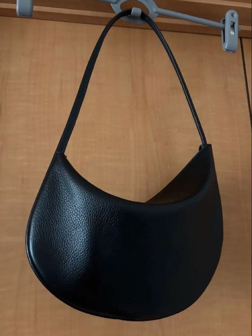 anuke アンヌーク Leather Round Bag バッグ ブラック 黒