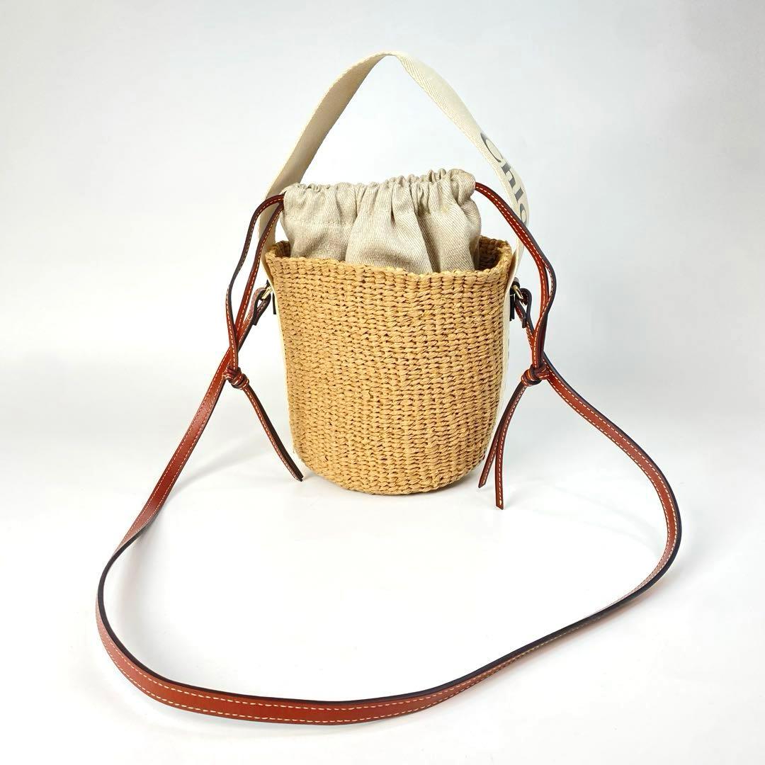 未使用 クロエ Chloe カゴバッグ 2wayショルダーバッグ ハンドバッグ Chloe（クロエ） Chloe KIDS キッズ かごバッグ C20427 レディース