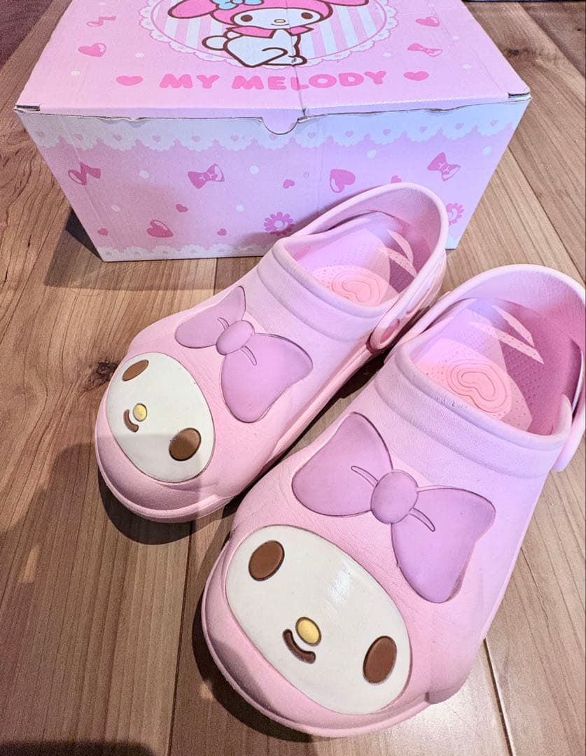 マイメロ　ドンキ　サンダル　M マイメロディー ドン・キホーテ限定！ #マイメロディ と #クロミ のアニバーサリーを