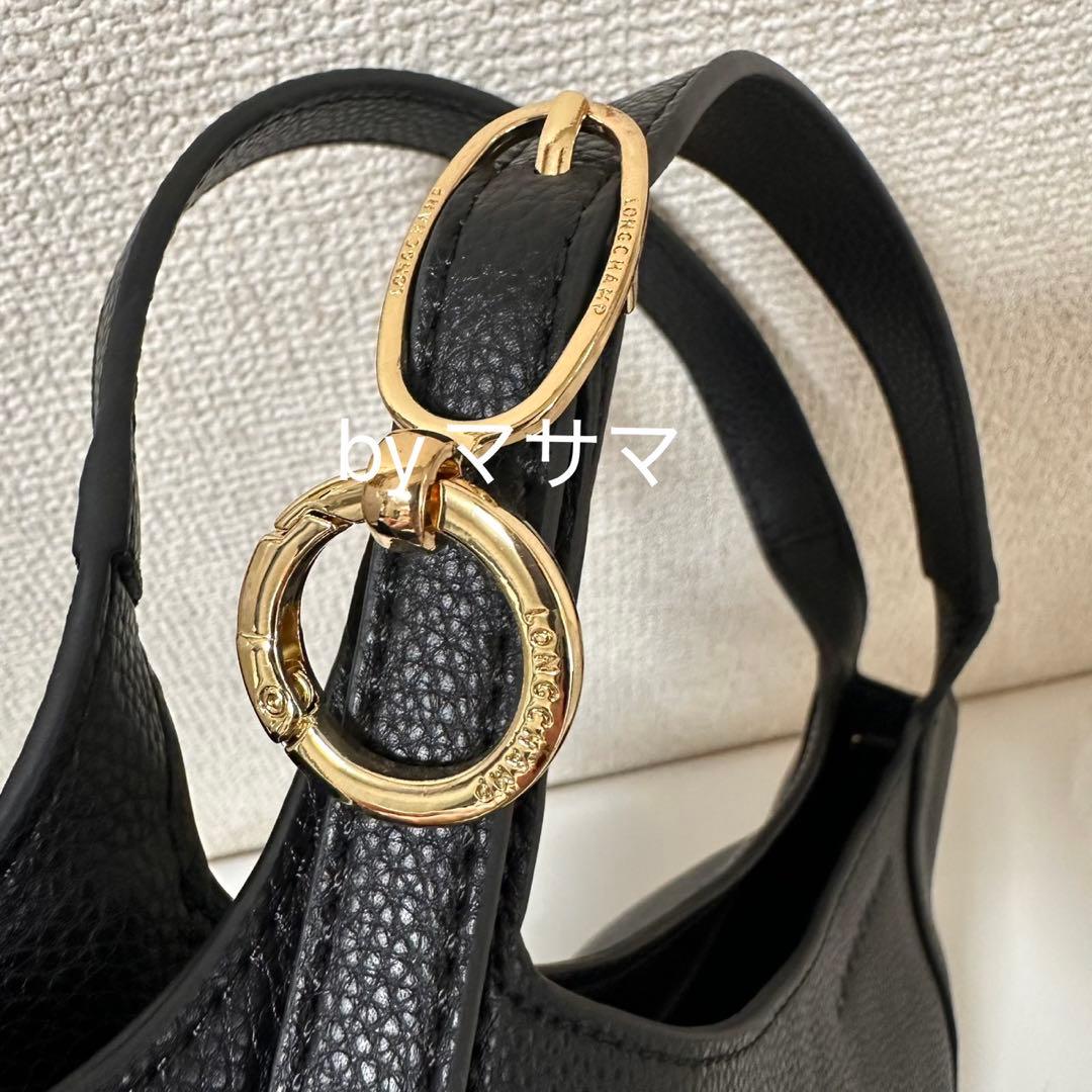 新品】ロンシャン LE FOULONN S ハンドバッグ 黒レザー肩掛け - メルカリ