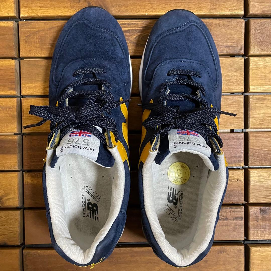 UK製 ニューバランス M576 PBY 27.5 ネイビー イエロー - メルカリ