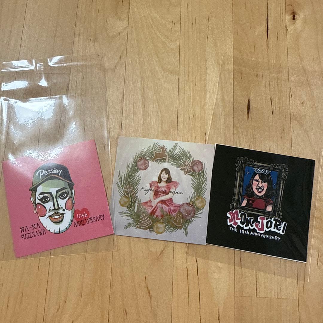 もんじょり 藤沢なな トレーナー黒L 2026カレンダー ステッカー3種 セット