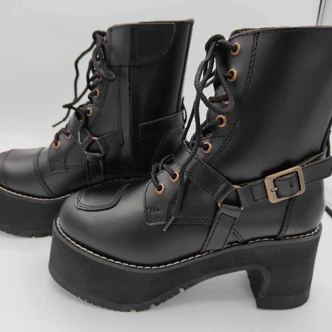 ワイルドウィング 超厚底 ブーツ 23.5cmバイクブーツ 厚底 超厚底