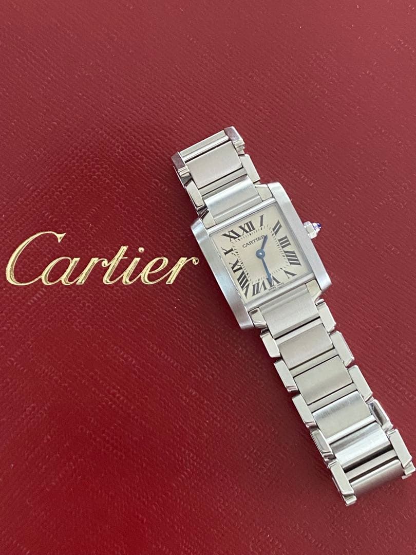 カルティエ タンクフランセーズSM W51008Q3 SS 中古)CARTIER カルティエ タンク フランセーズ SM W51008Q3（商品ID