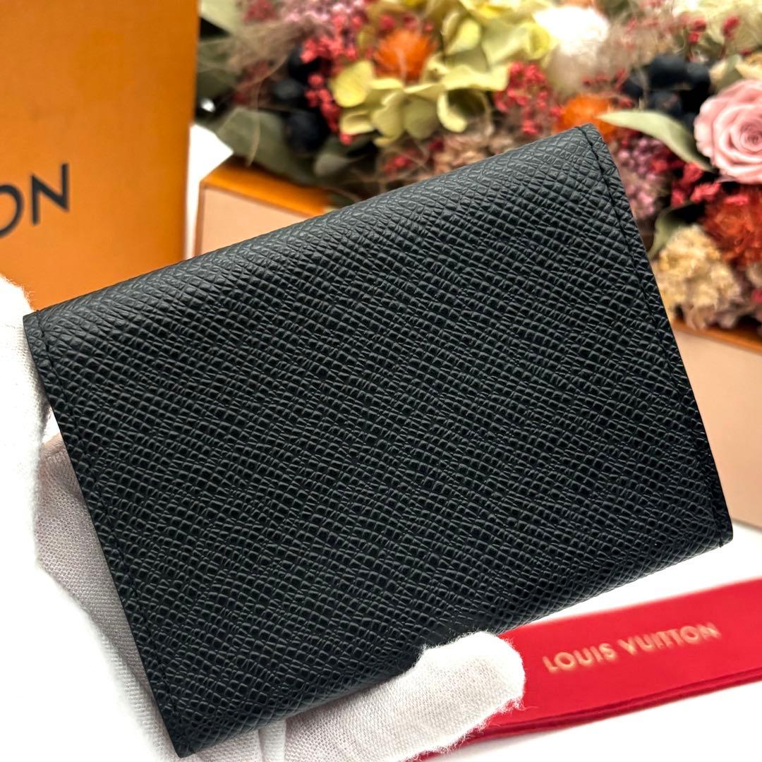 ルイヴィトン カードケース アンヴェロップ 名刺入れ ブラック 黒