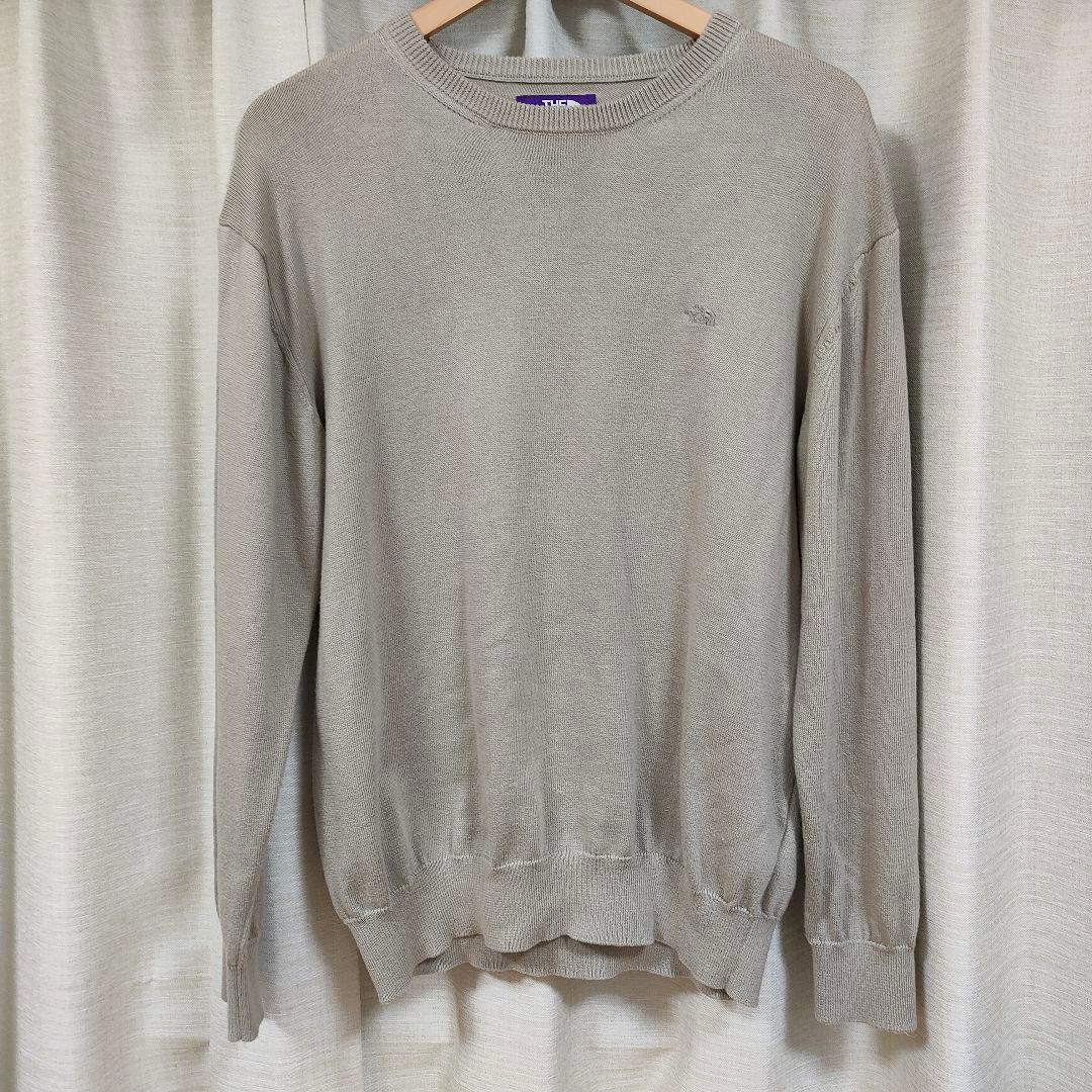 ノースフェイスパープルレーベル パックフィールドセーター M ベージュ
