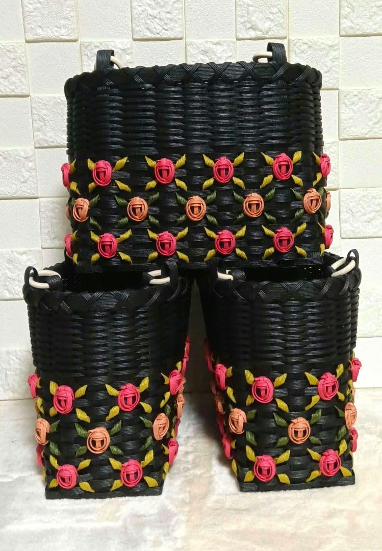 《愛❤︎.。》エコクラフトバンド かごバック ５点