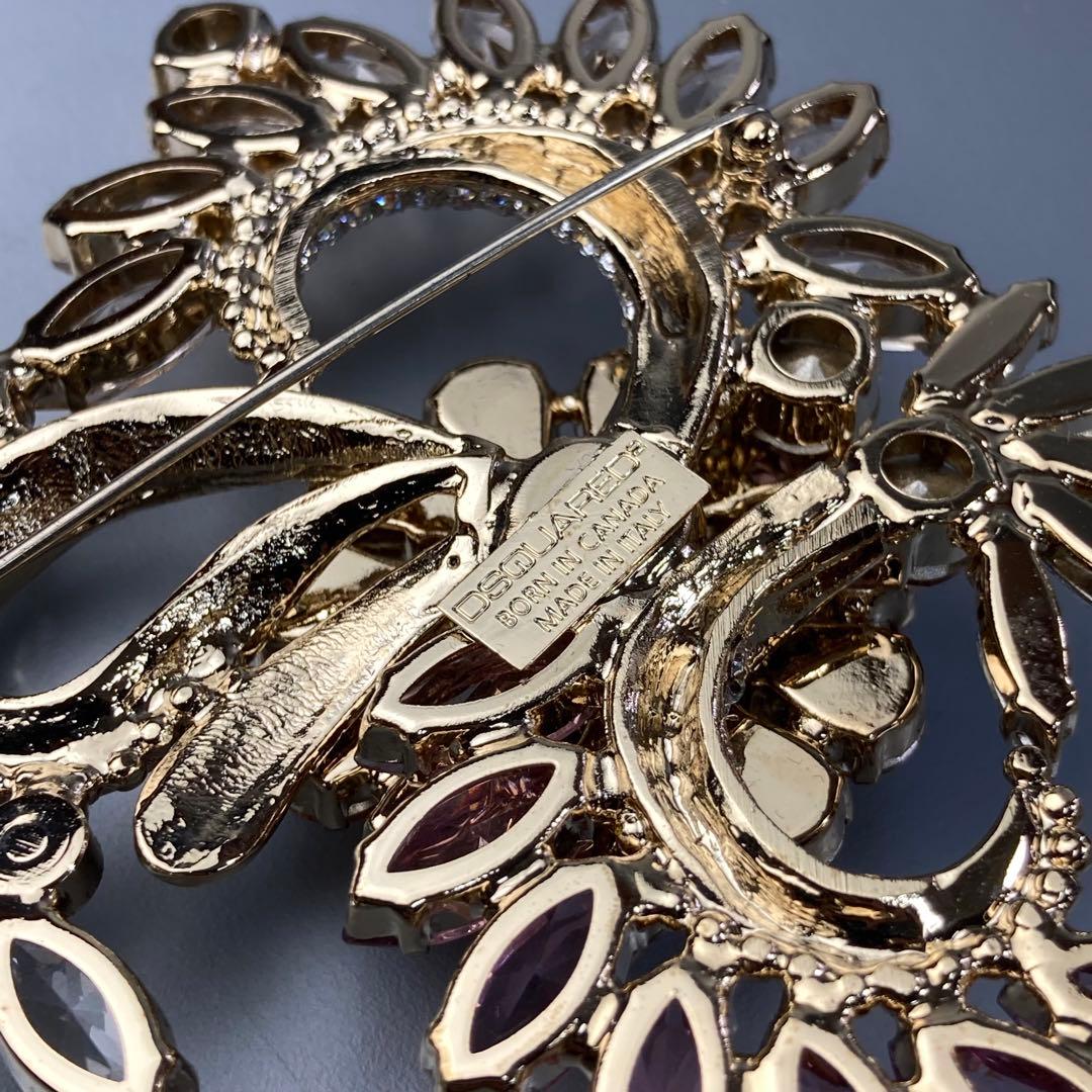 未使用品】定価11万超 ディースクエアード スワロフスキー 華やぐ