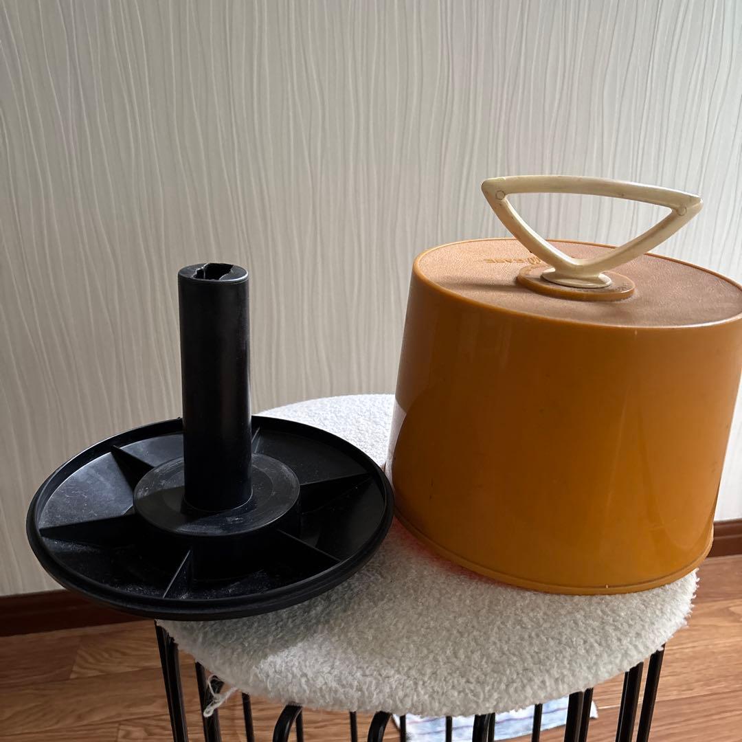 60s〜70s DISK CASE オレンジ レコードケース - メルカリ