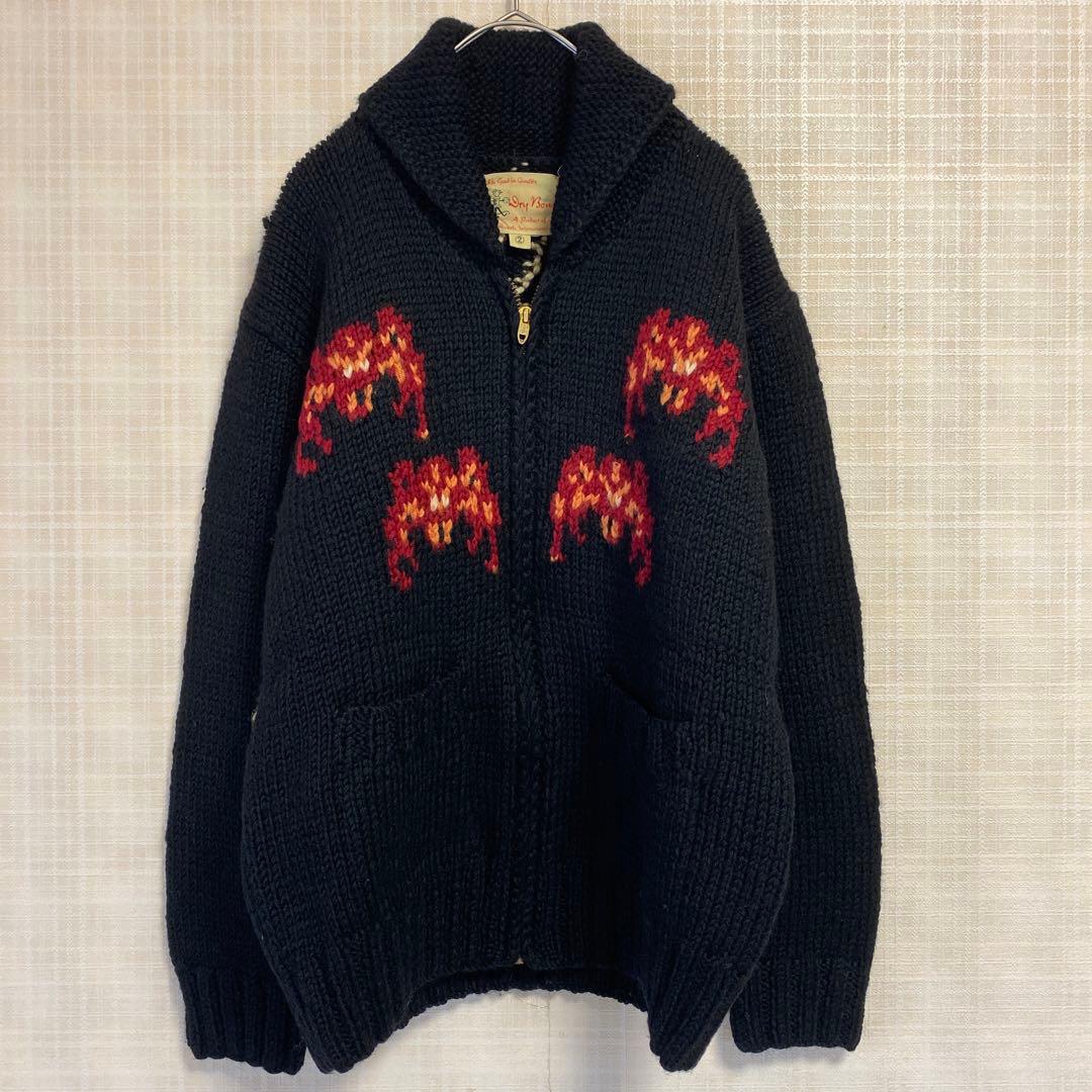 ドライボーンズ カウチンニット ブラック スパイダー 蜘蛛 クモ 極希少