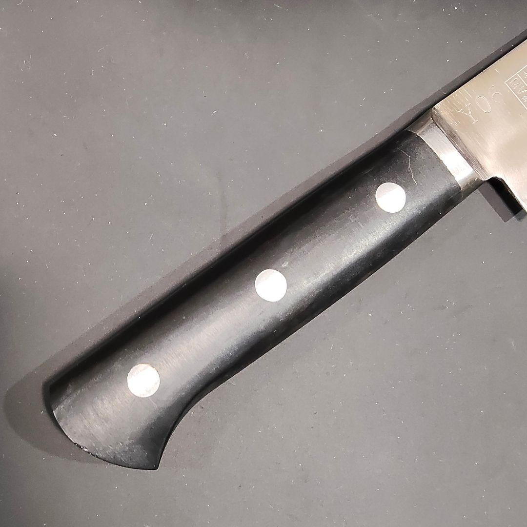 正広作 筋引き MV鋼 本焼 サーモン 270mm 牛刀 包丁 両刃 研ぎ済み