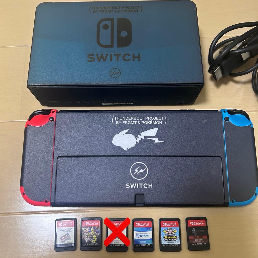 特価】Nintendo Switch 有機elモデル本体 ゲームソフト5枚