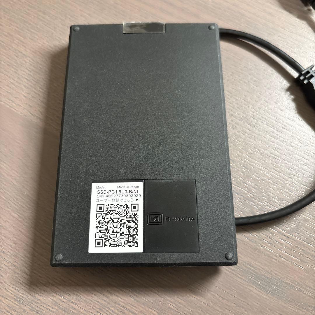 バッファローSSD 1.9TB SSD-PG1.9U3-B/NL 2023年