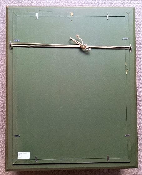 小島俊男　ほぼＰ6号サイズ　パステル画　タイトル「ポーズするシモーヌ」