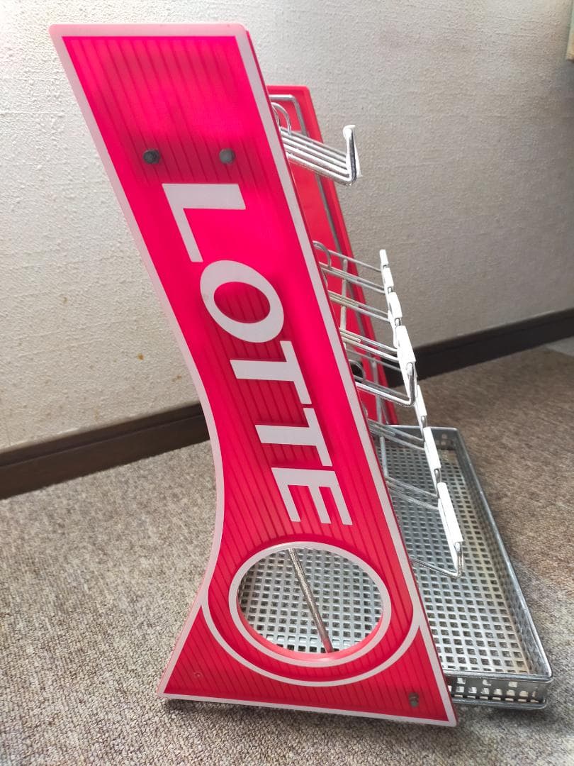 ロッテガム陳列棚 什器 ディスプレイケース レトロ