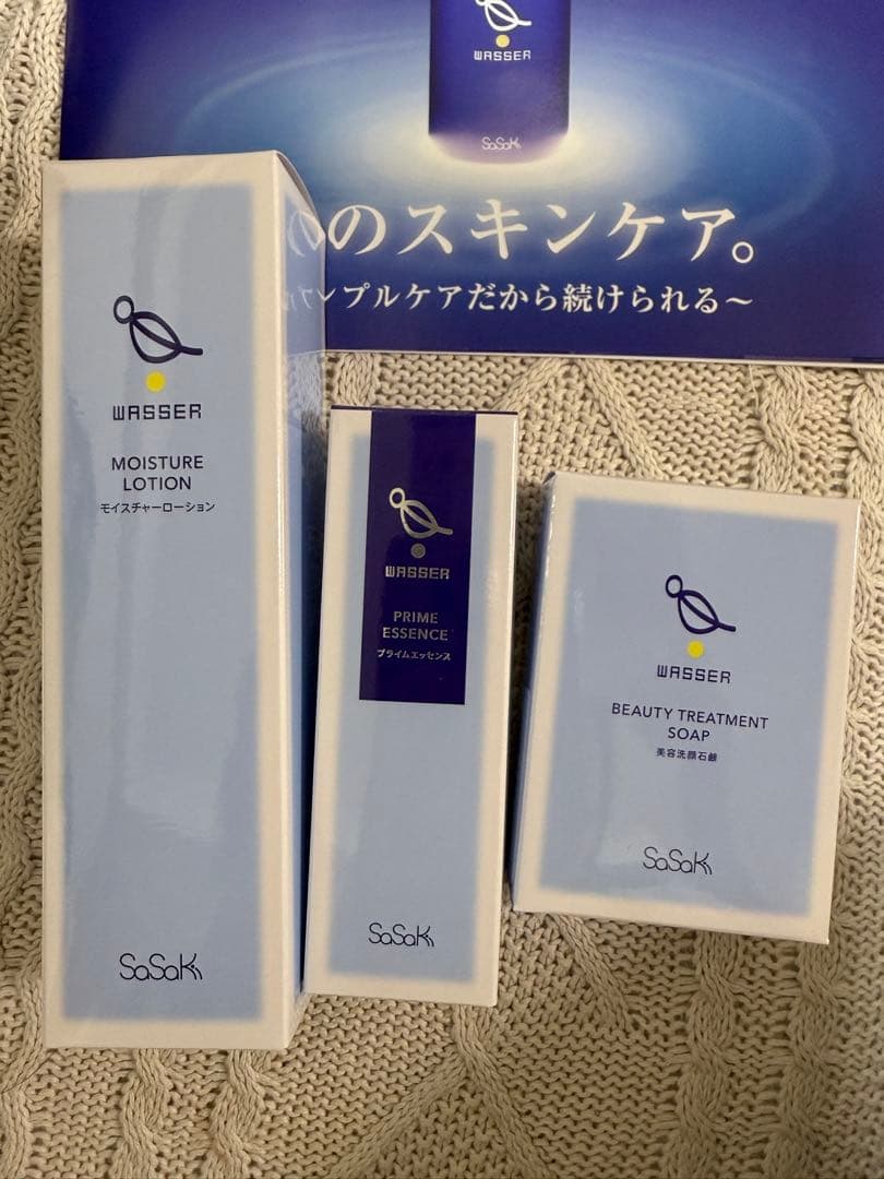 WASSER モイスチャーローション、美容液&美容洗顔石鹸セット WASSER モイスチャーローション、美容液&美容洗顔石鹸セット WASSER