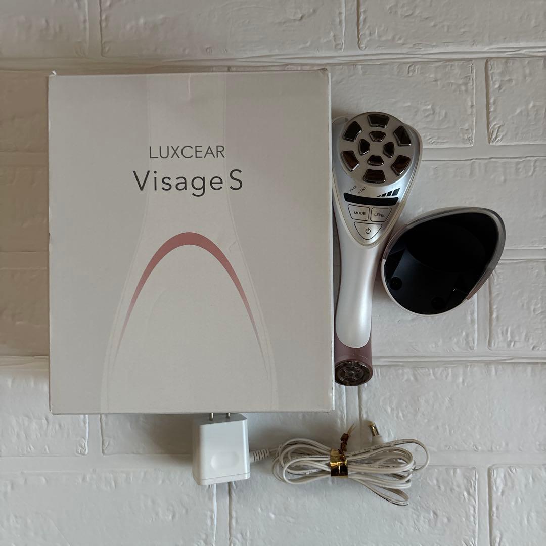 LUXCEAR Visage S 美顔器 充電器付き LUXCEAR（ルクセア） 美顔器 LUXCEAR Visage S ほうれい線 小顔 シワ