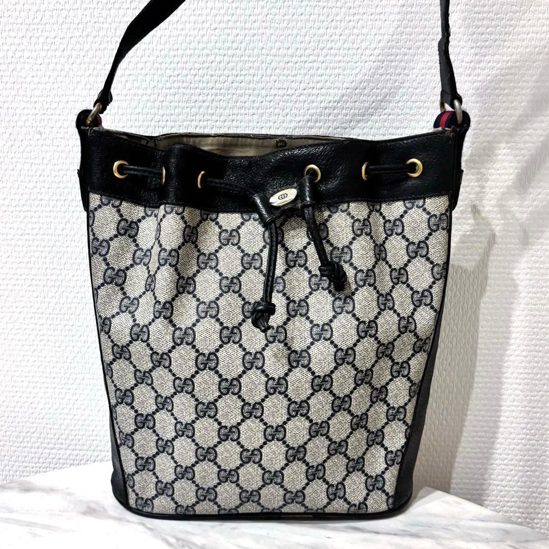 オールドグッチ　シェリーライン　ショルダーバッグ　ネイビー　GUCCI グッチ GUCCI オールドグッチ シェリーライン ショルダーバッグ ブルー