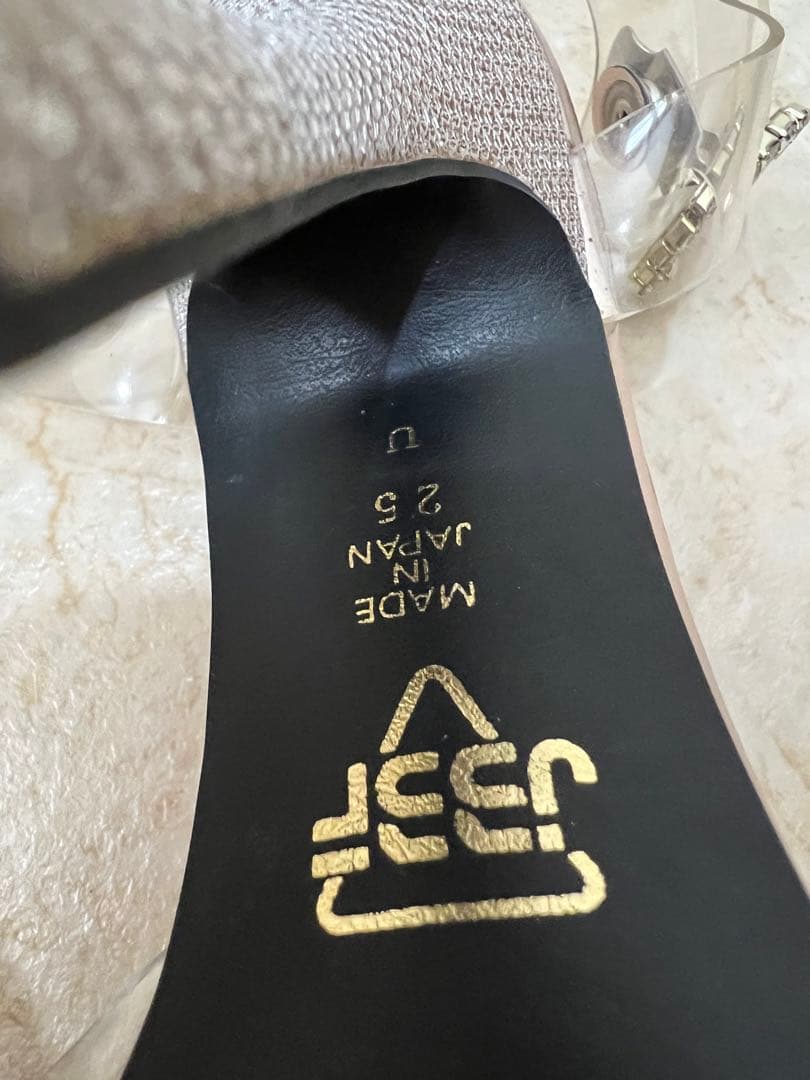 JBBF サンダル　ヒール 25.0cm ビキニ　フィットモデル