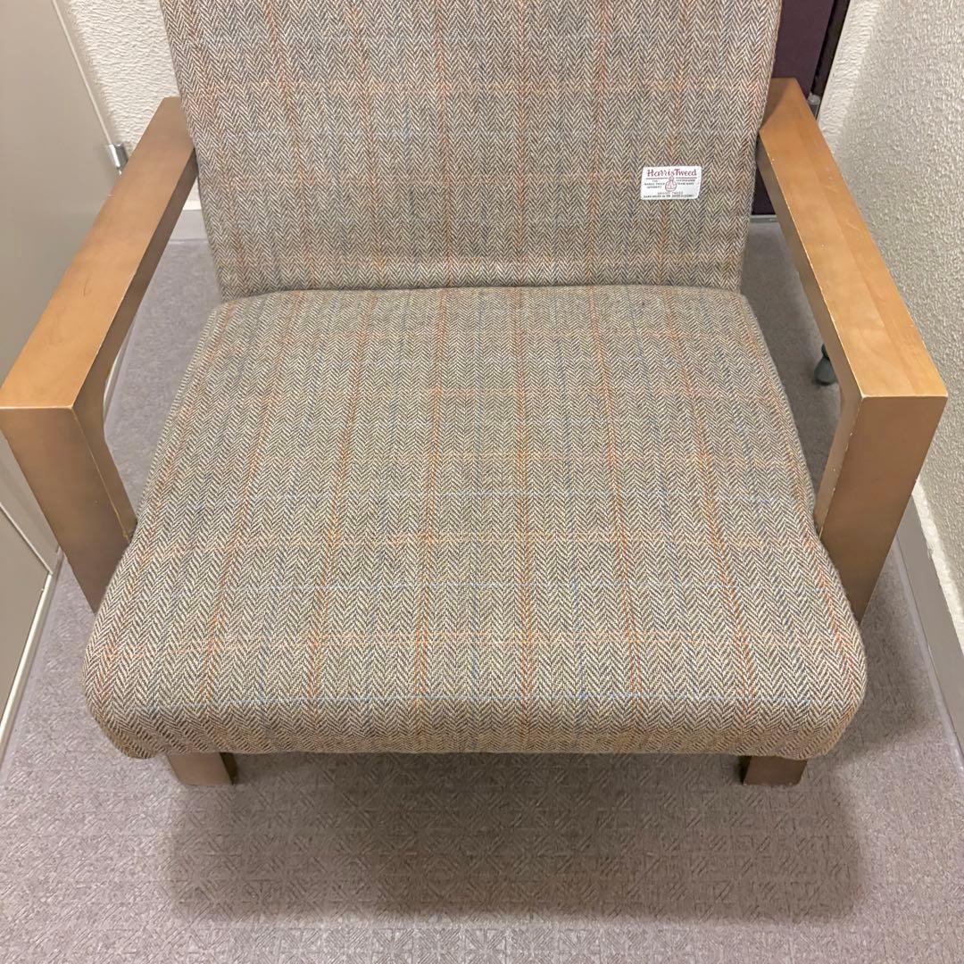 ハリスツイード☆Harris Tweed☆1人掛けソファ☆ソファ☆ローソファ☆