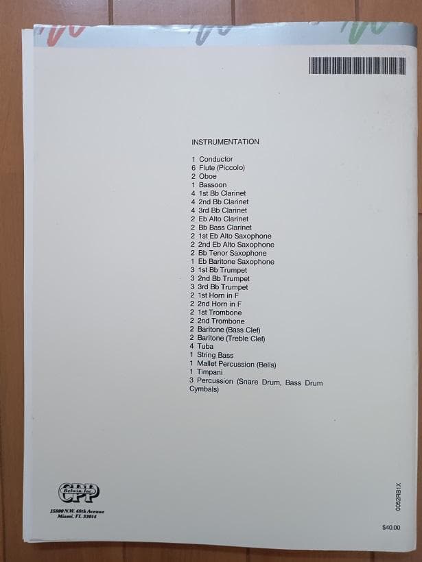 絶版 吹奏楽 楽譜 レイダース・マーチ RAIDERS MARCH Belwin - メルカリ