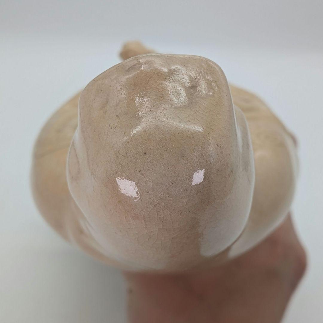 陶華山窯 松尾藻風 萩焼 観音菩薩立像 陶像 陶器人形 仏像 観世音菩薩