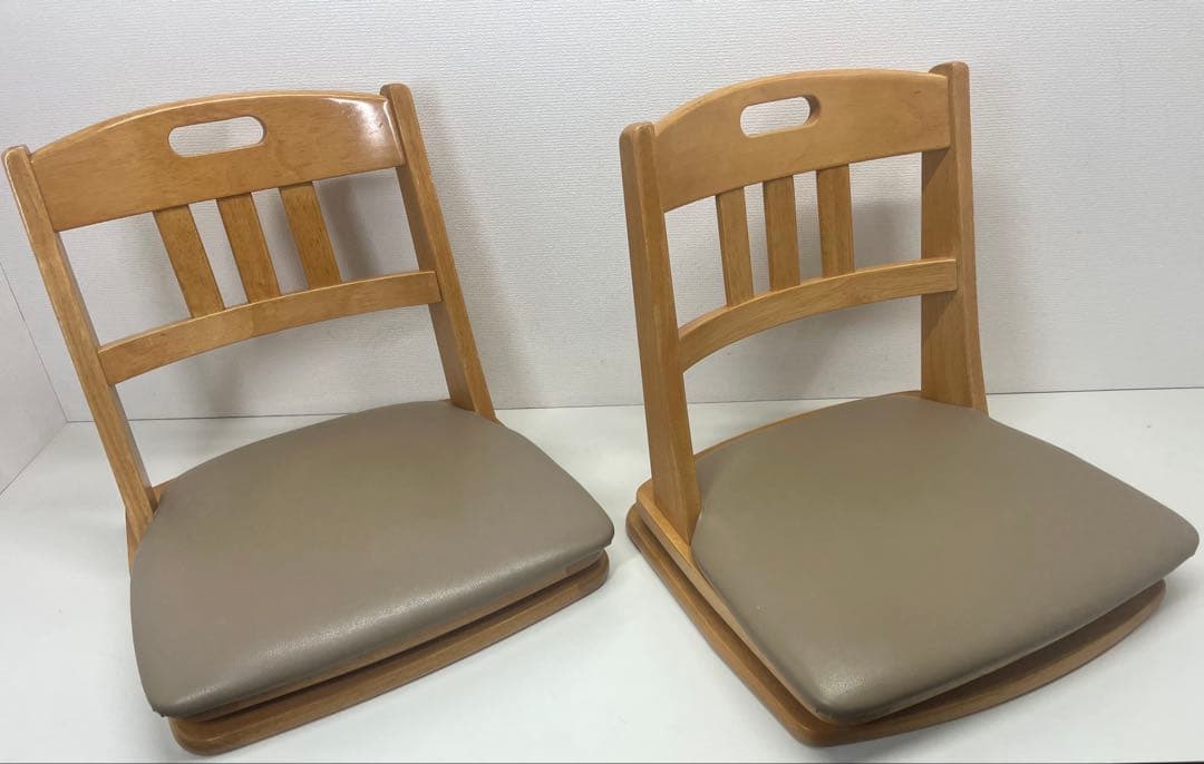 ニトリ NITORI 回転座椅子 座椅子 2脚セット こたつ椅子 つながるハイバックポケットコイル座椅子 2個セット(ロダトール GY