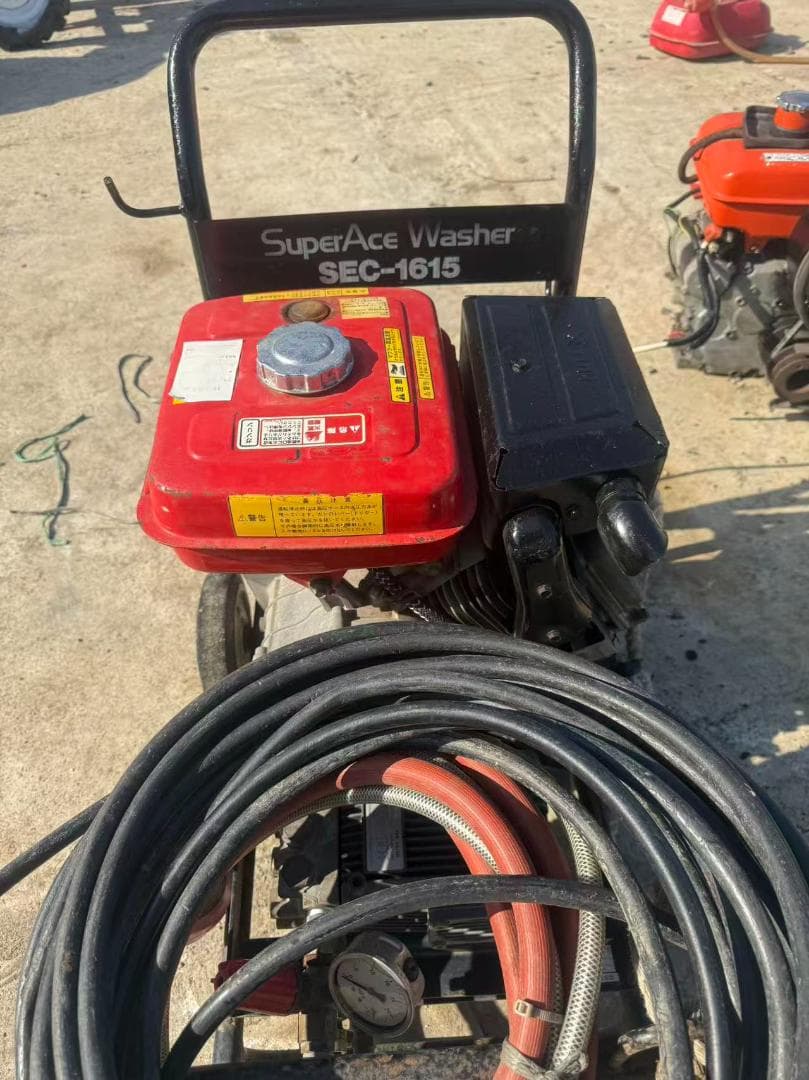 福岡県みやま市】SuperAceWasherエンジン高圧洗浄機SEC-1615 - メルカリ