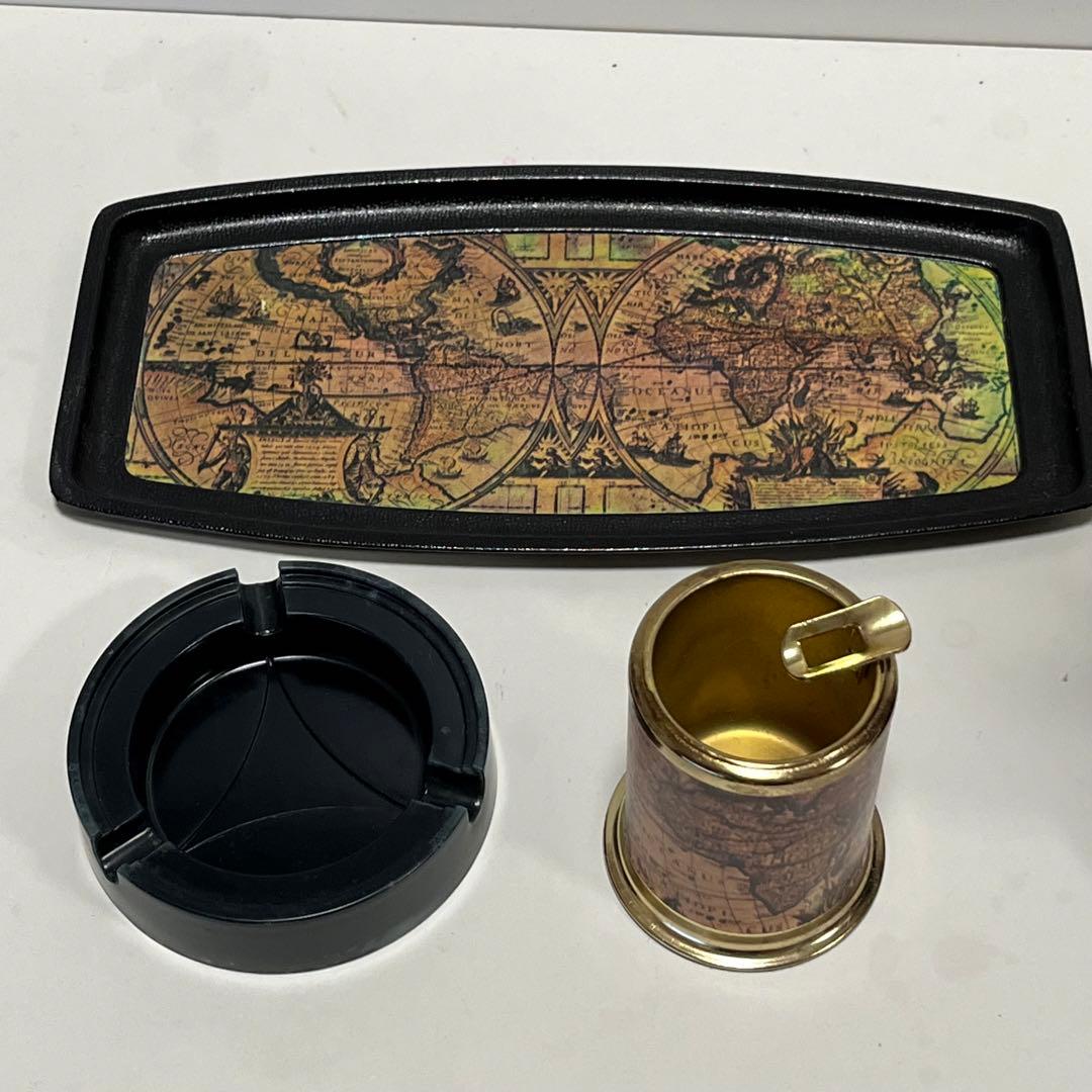 KEIWA 昭和レトロ オルゴール タバコケース 灰皿セット 希少品 未使用