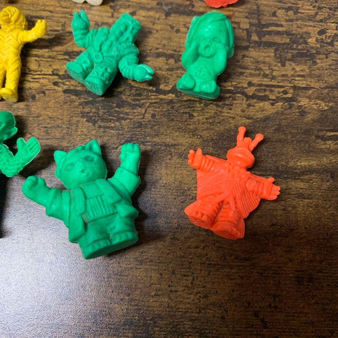 3F 【当時物】怪獣 モンスター消しゴム フィギュア 11体セット レトロ