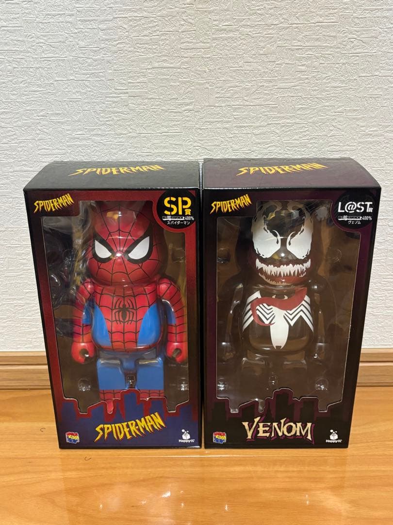 太*郎様 ベアブリック　一番くじ　スパイダーマン ハッピーくじ　ヴェノム MEDICOM TOY - BE@RBRICK Happy くじ