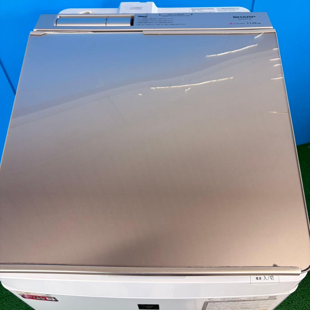 744 完全動作品乾燥機能付き 洗濯機 SHARP ガラストップ