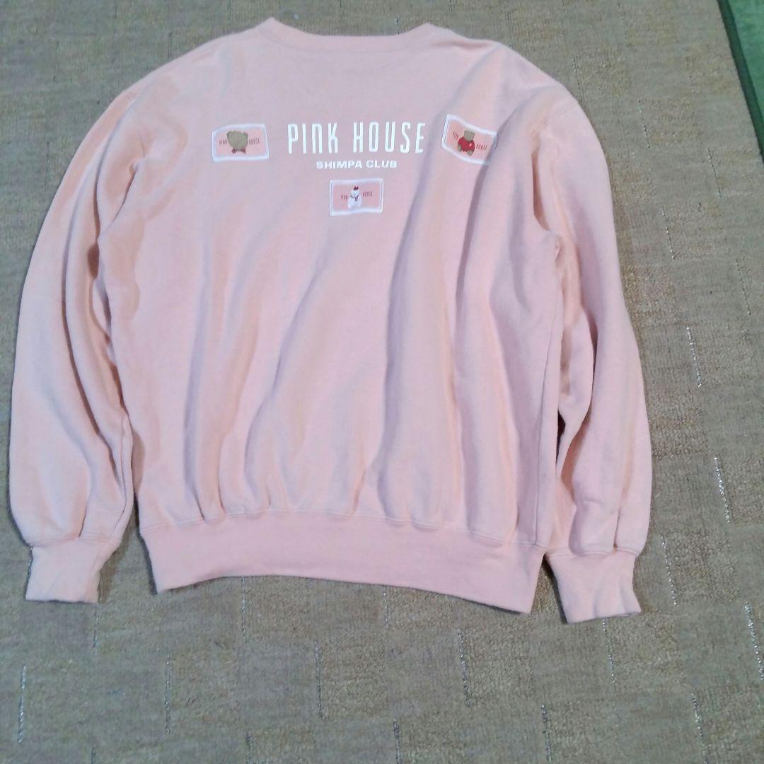 ピンクハウス】レトロ トレーナー 前後ワッペン 可愛いクマさん L