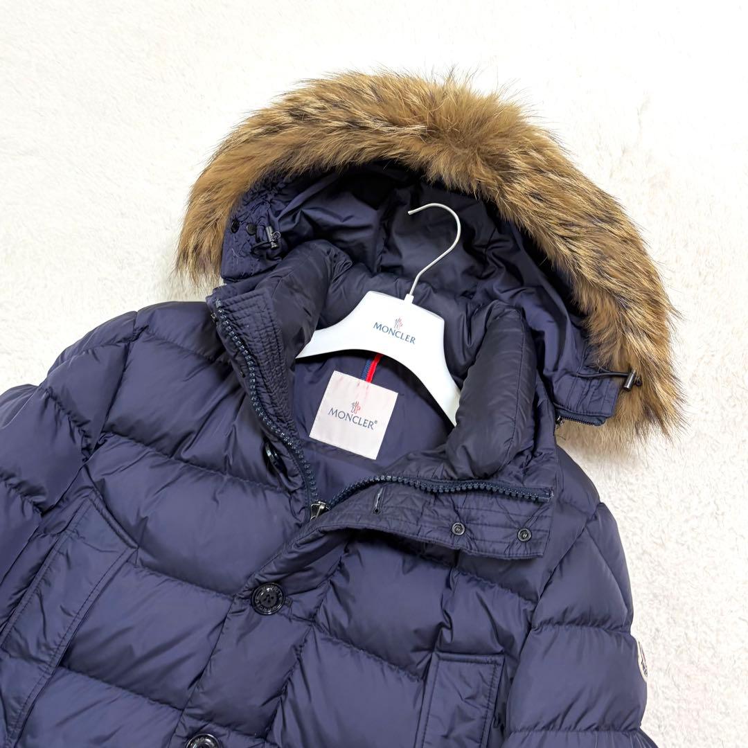 美品】モンクレール クルーニー ダウンジャケット リアルファー