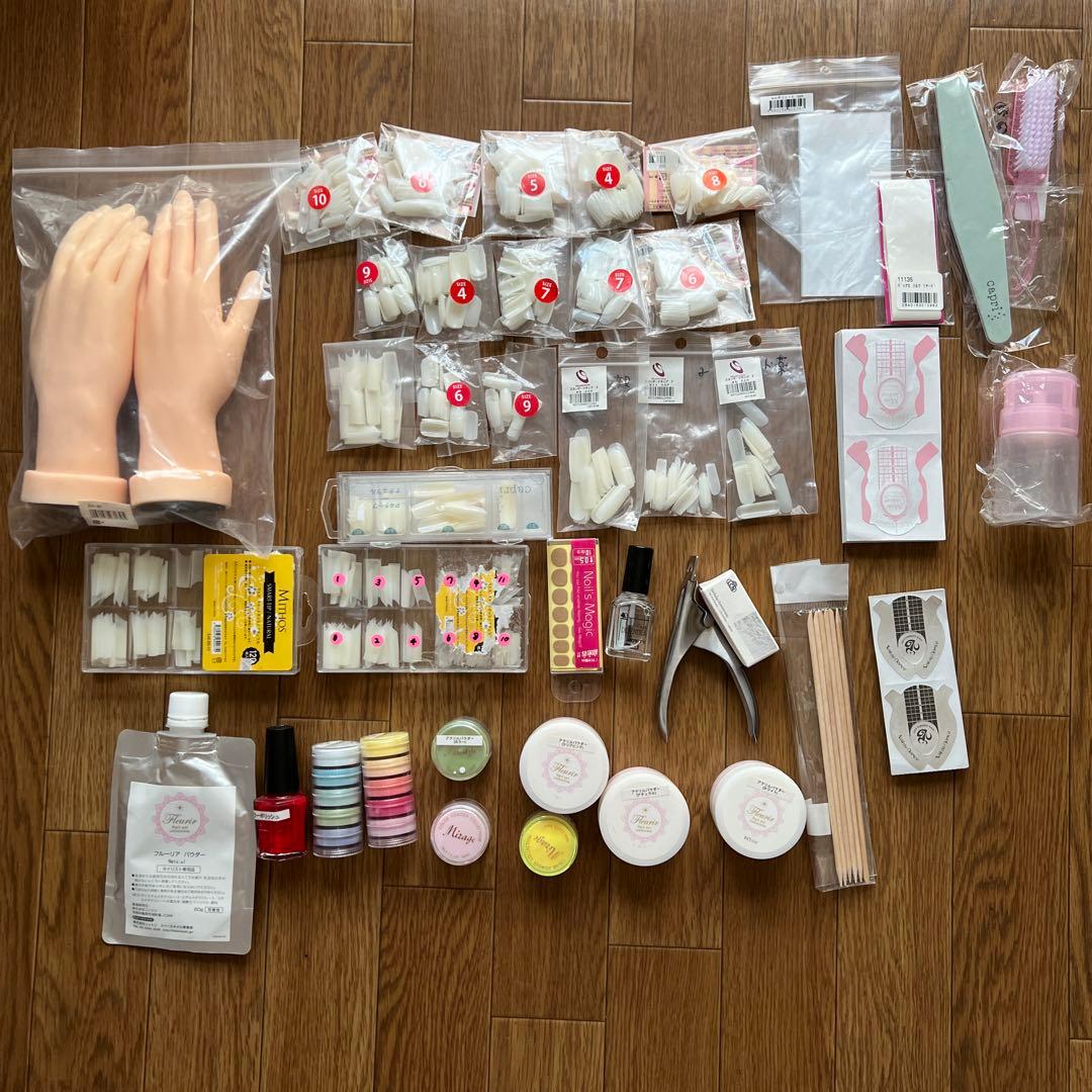 ネイル検定練習セット 新品ハンド付き テキスト付き STモデルハンド練習用 スペース モデルフィンガー ネイル検定練習 5本