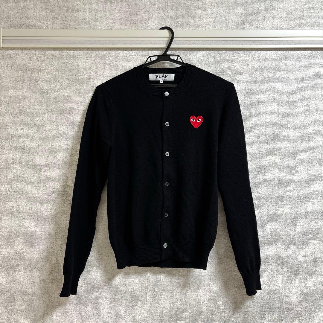 PLAY COMME des GARÇONS カーディガン Comme Des Garçons PLAY - Black Heart Play Cardigan – Frances May