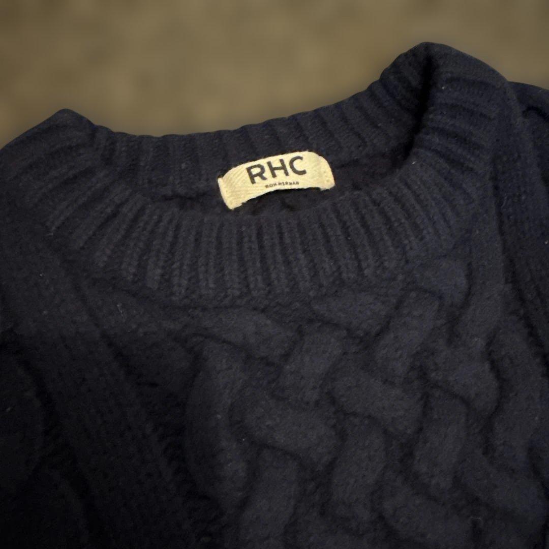RHC ロンハーマン メンズ ケーブルニット セーター ネイビー - メルカリ