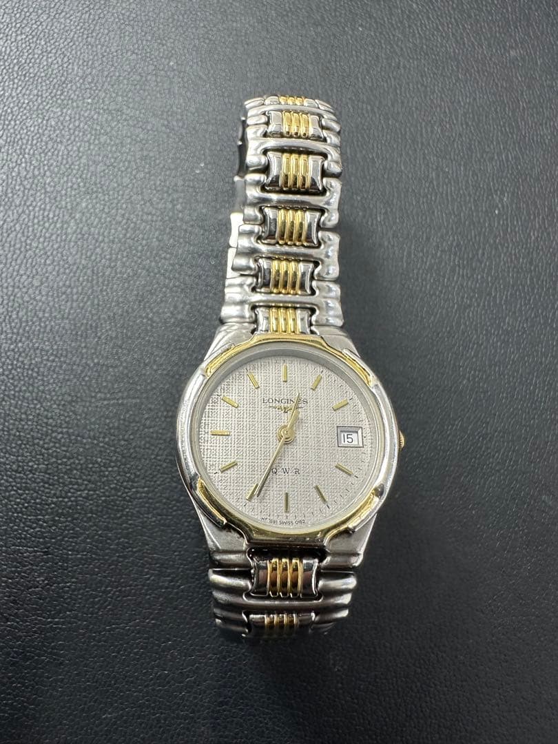 ロンジン　Q.W.R レディース LONGINES ロンジン QWR 4P ダイヤモンド 腕時計 GP/GP レディース