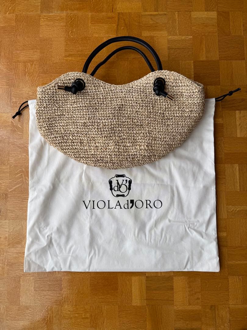 【VIOLA d'ORO】ストロー かごバッグ VIOLAd'ORO（ヴィオラドーロ） 最大44%☆2/27〜 正規品 かごバッグ