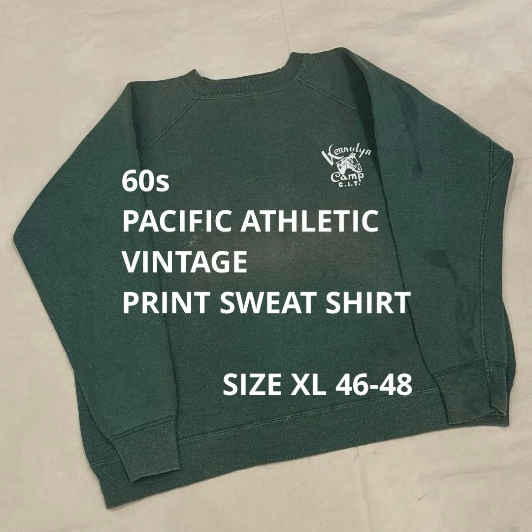 60s VINTAGE SWEAT スウェット 脇ガゼット GREEN XL - メルカリ