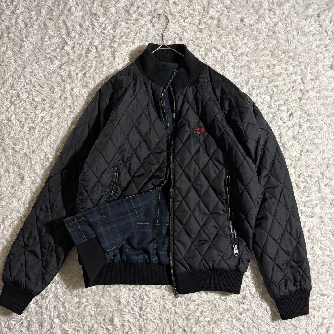 1621 フレッドペリー キルティングジャケット リバーシブル ブラック