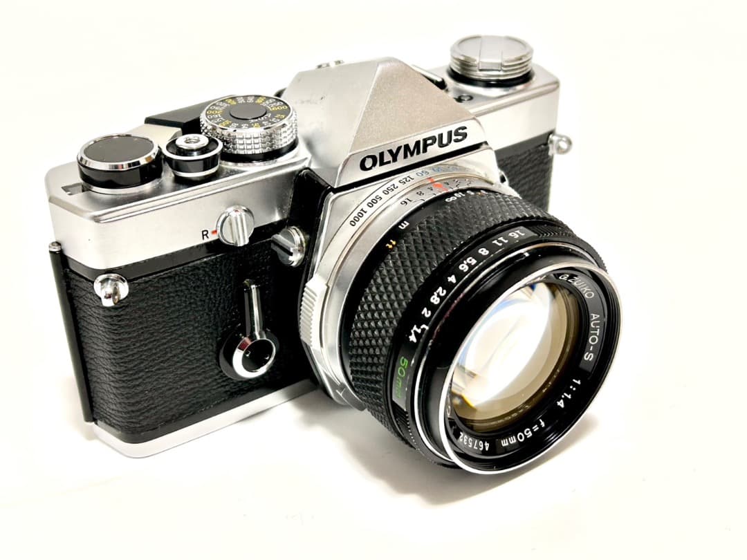 美品☆露出計,ストロボ以外完動 OLYMPUS OM-1 + 50mm F1.4 - メルカリ