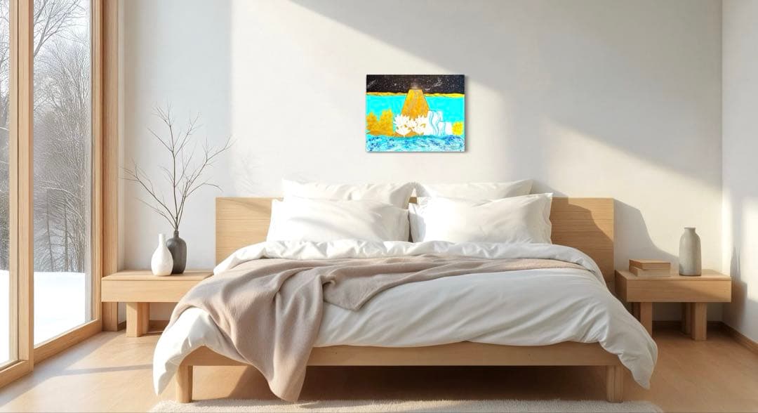 開運絵画 オリジナル 龍体文字 昇龍 金龍