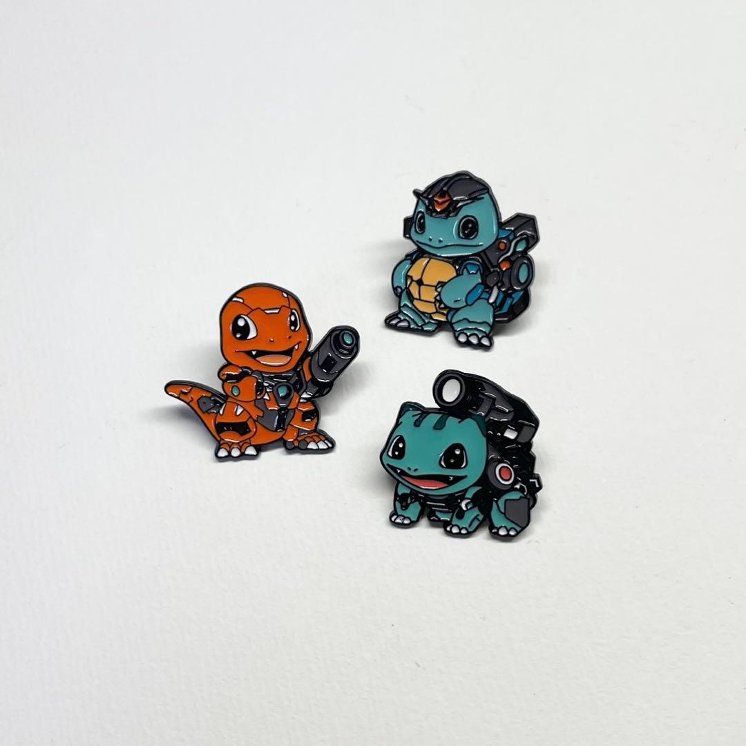 ポケモン ピンバッチ 御三家 ヒトカゲ ゼニガメ フシギダネ 3個セット